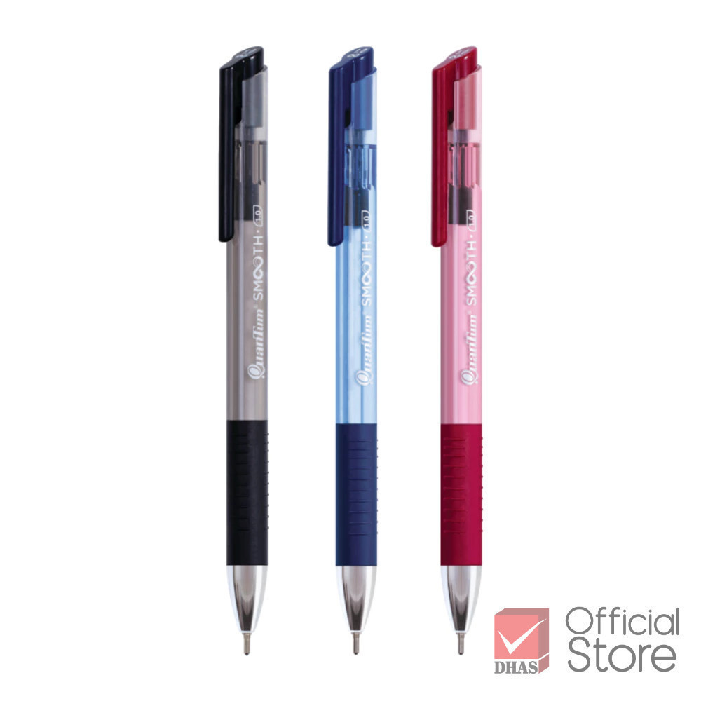 Quantum ปากกา ปากกาลูกลื่น เจลลูลอยด์ สมูท 1.0 จำนวน 1 ด้าม