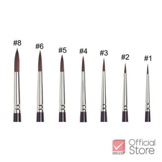 Winsor&Newton พู่กัน พู่กันสีอะคริลิค แกเลอเรีย แบบกลม No. 0…