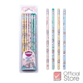 Master Art ดินสอ ดินสอดำ 2B และ HB ซิบบิลแอนฟลาวเวอร์ ลิขสิทธิ์แท้ จำนวน 12 แท่ง