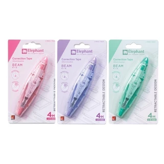 Elephant เทปลบคำผิด รุ่น บีม 5 มม. x 4 ม. จำนวน 1 ชิ้น