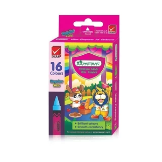 Master Art สีเทียน ขนาดกลาง 16 สี จำนวน 1 กล่อง