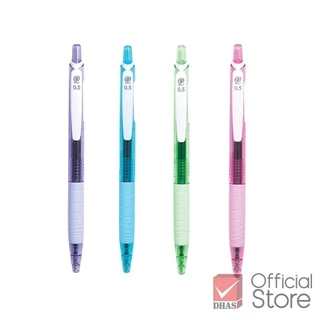 Quantum ปากกา ปากกาเจล ไดอิจิเจล ดอลลี่ น้ำเงิน 0.5 คละสี จำนวน 4 ด้าม