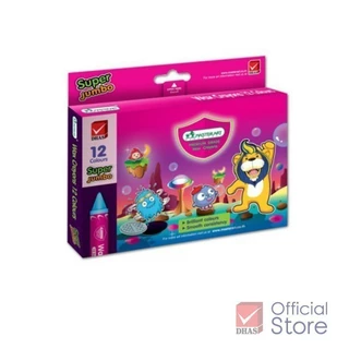 Master Art สีเทียนสำหรับเด็ก ขนาดซุปเปอร์จัมโบ้ 12 สี จำนวน 1 กล่อง สีเสริมพัฒนาการ