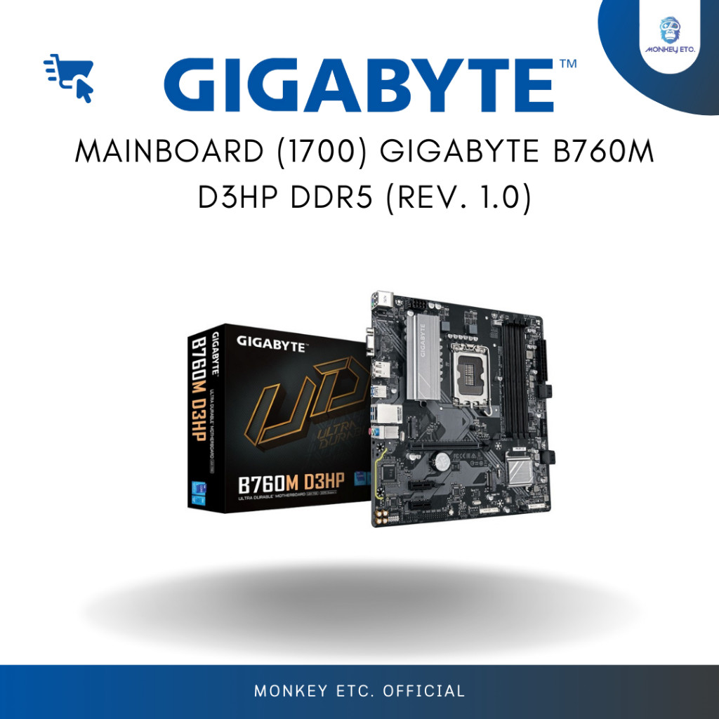 MAINBOARD (1700) GIGABYTE B760M D3HP DDR5 (REV. 1.0)