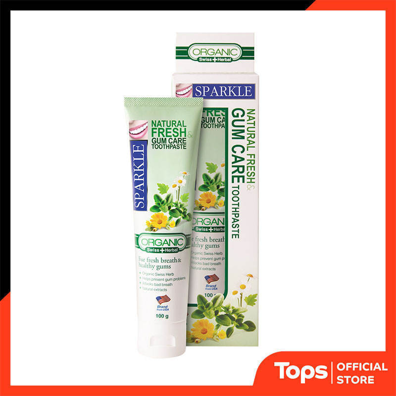 SPARKLE สปาร์คเคิลยาสีฟันเนเชอรัลเฟรชแอนด์กัมแคร์ 100กรัม [8858690023487]