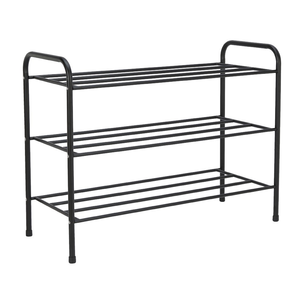 INDEX LIVING MALL ชั้นวางรองเท้า 3 ชั้น รุ่นเดฟ - สีดำ