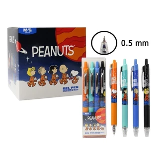 ปากกาเจล Snoopy M&G หัว0.5mm. หมึกน้ำเงิน (แพ็ค4ด้าม) รุ่น SGPJ5436A