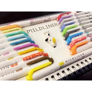 มีสีใหม่ ปากกาเน้นข้อความ Mildliner แบบแยกแท่ง และชุดเซ็ต 5 สี