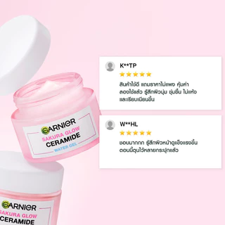 การ์นิเย่ ซากุระ โกลว์ เซราไมด์ วอเตอร์-เจล 50มล GARNIER CERAMIDE WATER-GEL 50ml ครีมทาหน้า moisturizer