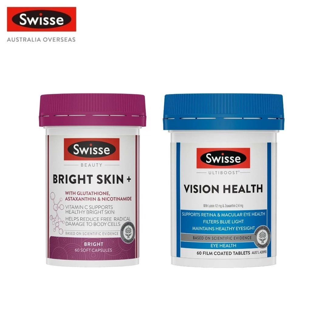 Swisse Double Bright Combo อาหารเสริมบำรุงผิว+สายตา EXP 03/2027 thumbnail 3