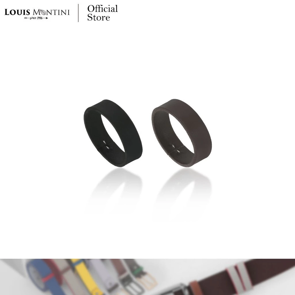 [ส่งด่วนฟรี] Louis Montini (Belt Accessories) หูเข็มขัดหนังแท้ หนังเรียบรูขน ขนาด 1.5 นิ้ว BELTA001