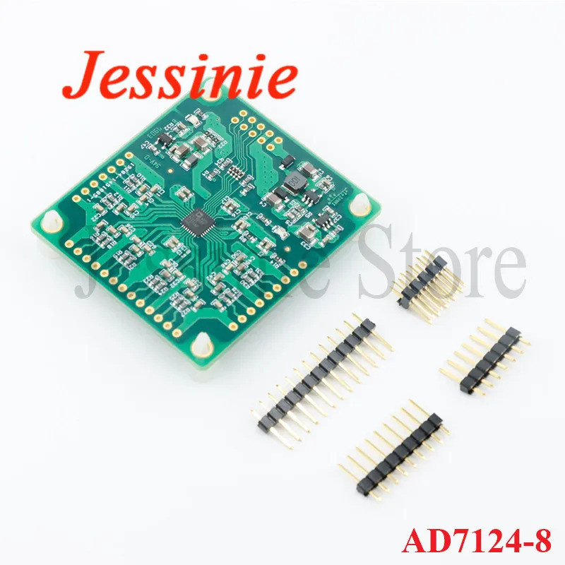 โมดูลเก็บข้อมูล ADC หลายช่อง AD7124-8 24Bit AD7124 DC 3.3V/5V พอร์ตอนุกรม RS232 โมดูลเก็บข้อมูลระยะไ