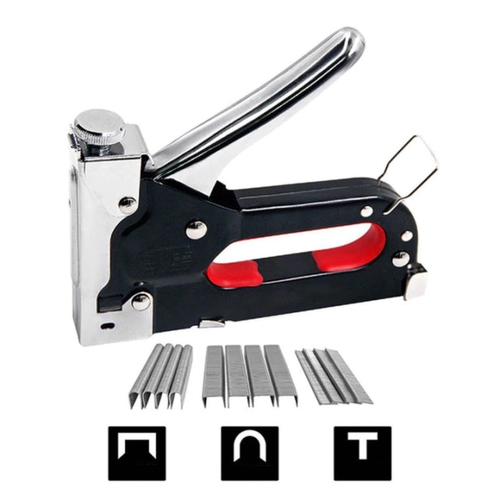 เครื่องยิงแม็ก 3 in 1 อเนกประสงค์ สำหรับปิดกล่องพัสดุ/ยึดไม้/เสริมพาเลท ตัวยิง Staple Gun AU6O