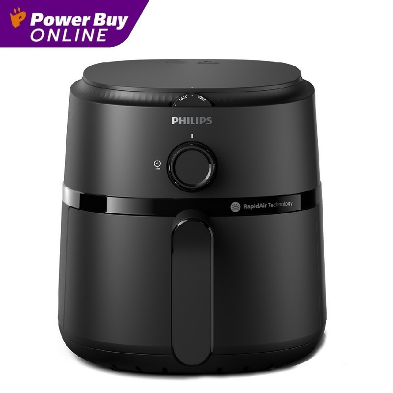 Philips หม้อทอดไร้น้ำมัน 1000 series (1300 วัตต์, 3.2 ลิตร, สีดำ) รุ่น NA110/00
