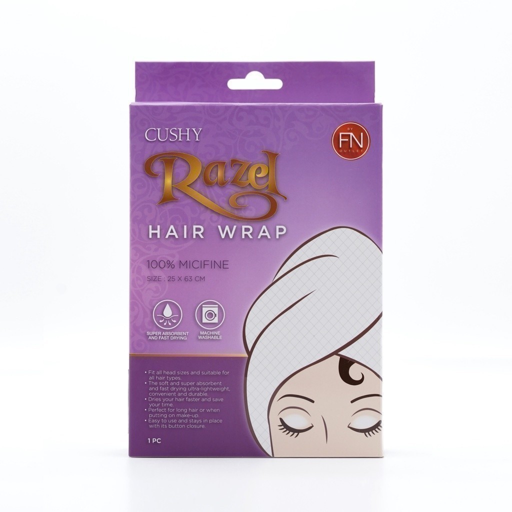 FN CUSHY ผ้าคลุมผมอาบน้ำ MICIFINE HAIR WRAP รุ่น RAZEL