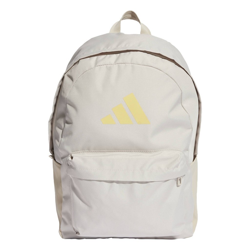 adidas ไลฟ์สไตล์ กระเป๋าเป้โลโก้ Classic 3 Bar Unisex สีเบจ IS7057