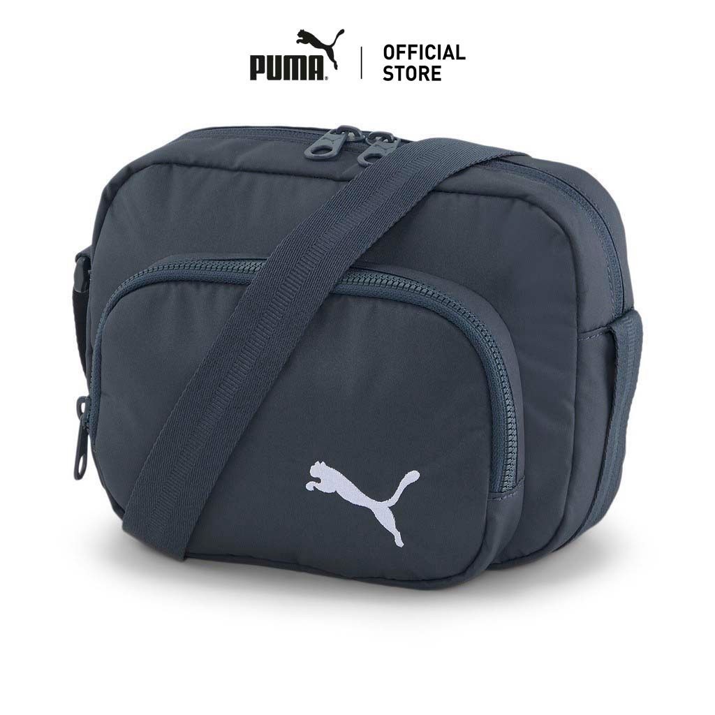 PUMA BASICS - กระเป๋าสะพายข้าง Core Her Compact สีฟ้า  - 07948801