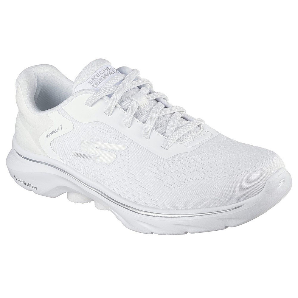 Skechers สเก็ตเชอร์ส รองเท้าผู้หญิง Women GOwalk 7 GOwalk Shoes - 125215-WHT - Air-Cooled Goga Mat