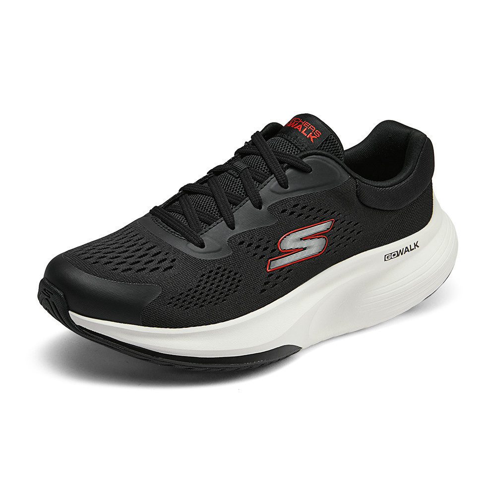 Skechers สเก็ตเชอร์ส รองเท้าผู้ชาย Men GOwalk Max Walker GOwalk Shoes - 216579-BKRD - Air-Cooled Goga Mat