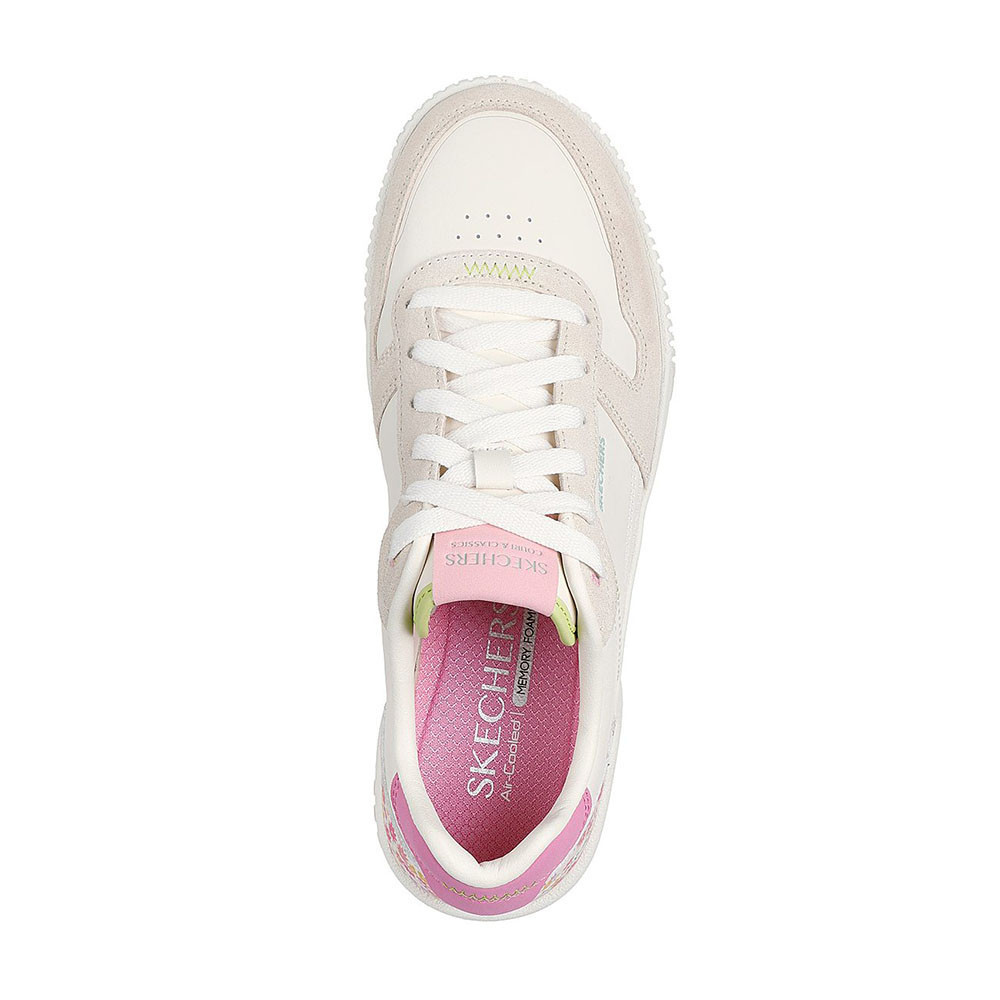 Skechers สเก็ตเชอร์ส รองเท้าผู้หญิง Women SKX Court Classics Jade Dainty Florals Shoes - 185224-NTMT