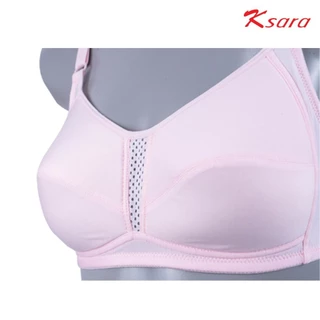 Ksara เสื้อชั้นใน KM9309 บราไร้โครง ของแท้ เกรด A เสริมฟองน้ำบาง แบบ sport เก็บเนื้อด้านข้าง กระชับเต้าทรงสวย