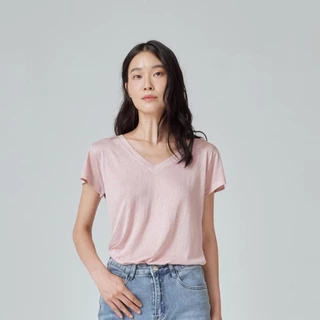 Chewa Chilling Tees V - เสื้อยืดคอวี ผ้าลินินสลาฟ - V5