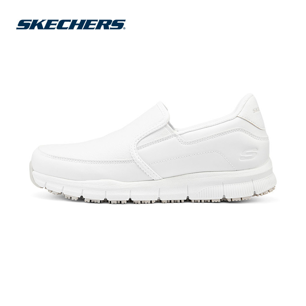 Skechers สเก็ตเชอร์ส รองเท้า ผู้หญิง Work Nampa Shoes - 77236-WHT