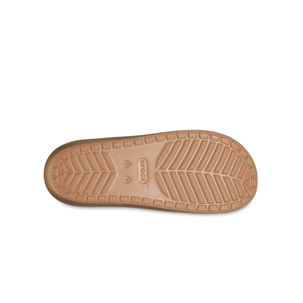 CROCS รองเท้าแตะผู้ใหญ่ CLASSIC METALLIC SANDALS รุ่น 209970854 - BRONZE