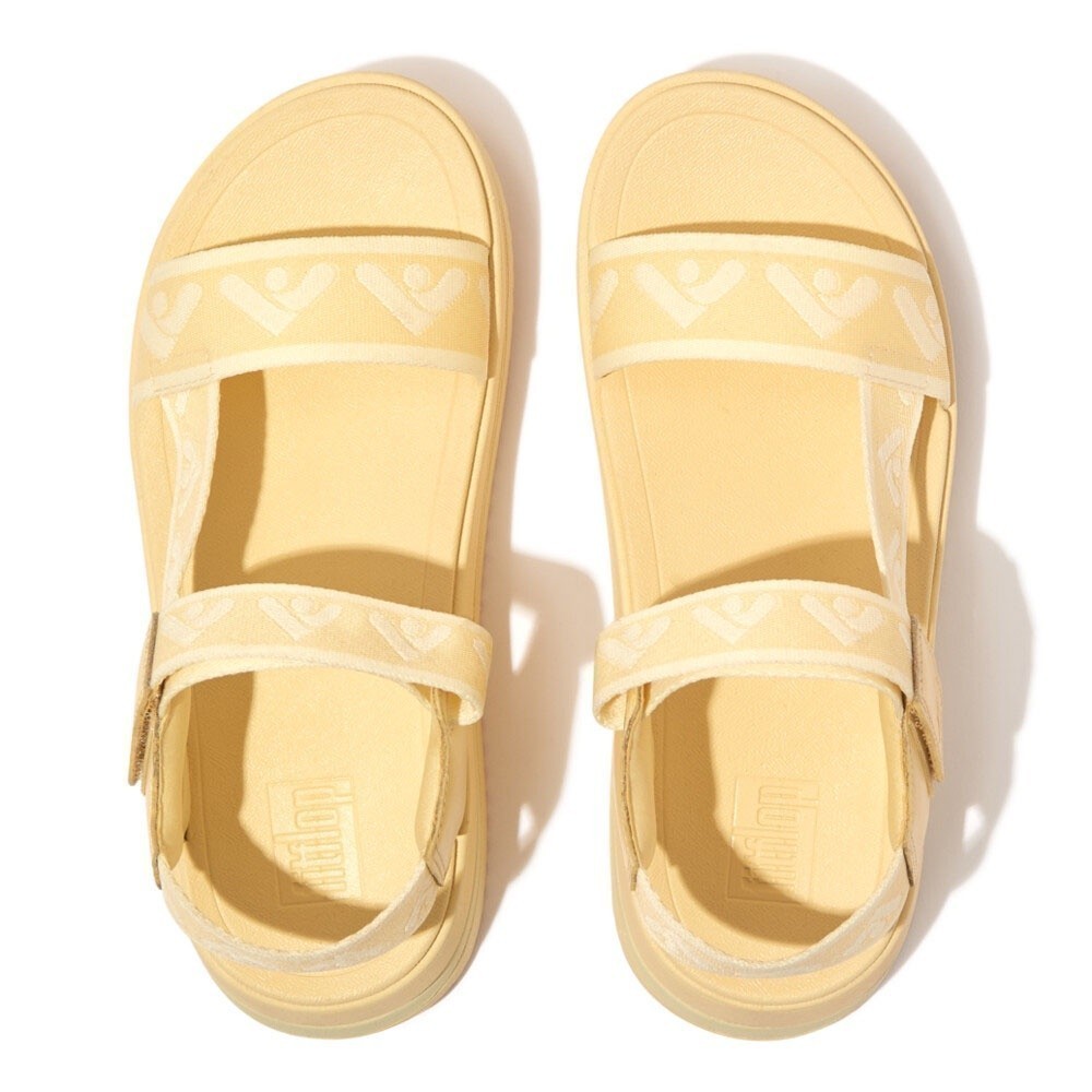 FITFLOP SURFF WEBBING BACK-STRAP รองเท้าแตะแบบรัดส้นผู้หญิง รุ่น HL6-A96 สี YELLOW