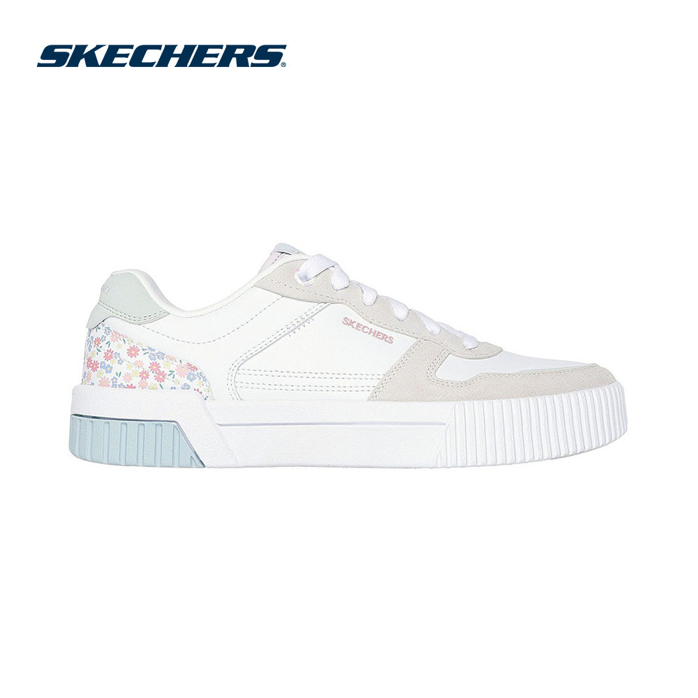 Skechers สเก็ตเชอร์ส รองเท้าผู้หญิง Women SKX Court Classics Jade Dainty Florals Shoes - 185224-WMLT