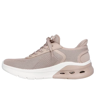 Skechers สเก็ตเชอร์ส รองเท้าลำลองผู้หญิง Women Slip-ins BOBS Sport Arc Waves 2.0 Casual Shoes - 117638-TAN Memory Foam