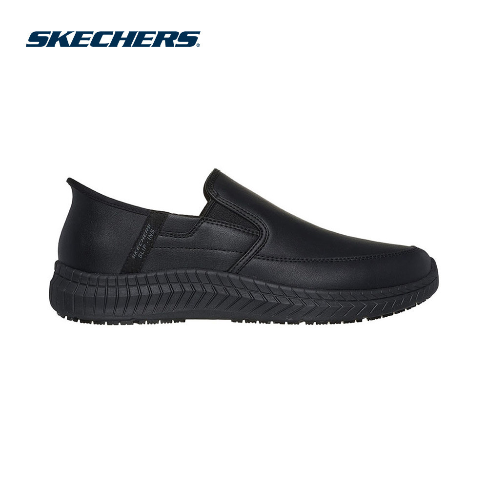 Skechers สเก็ตเชอร์ส รองเท้าทำงานผู้ชาย Men Russom Works Shoes - 200249-BLK - Air-Cooled Memory Foam