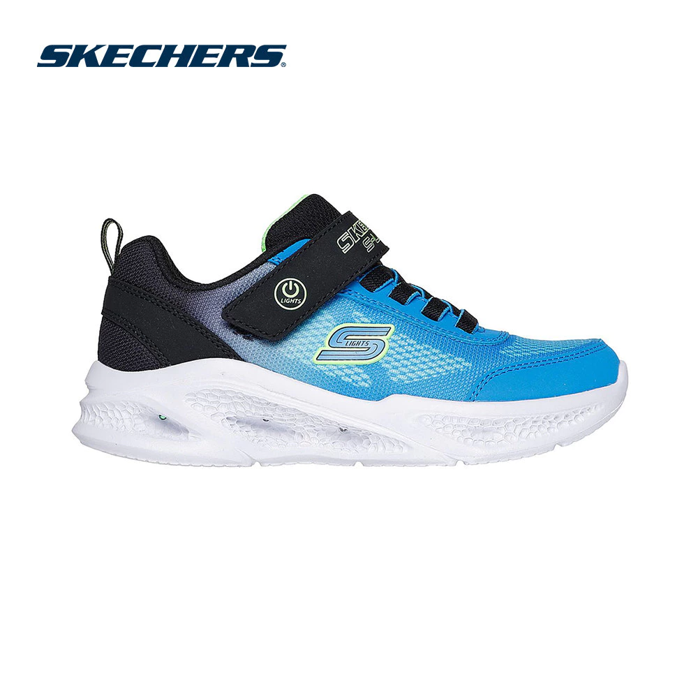Skechers สเก็ตเชอร์ส รองเท้าเด็กผู้ชาย Boys Meteor-lights Krendox Shoes - 401495L-BKBL