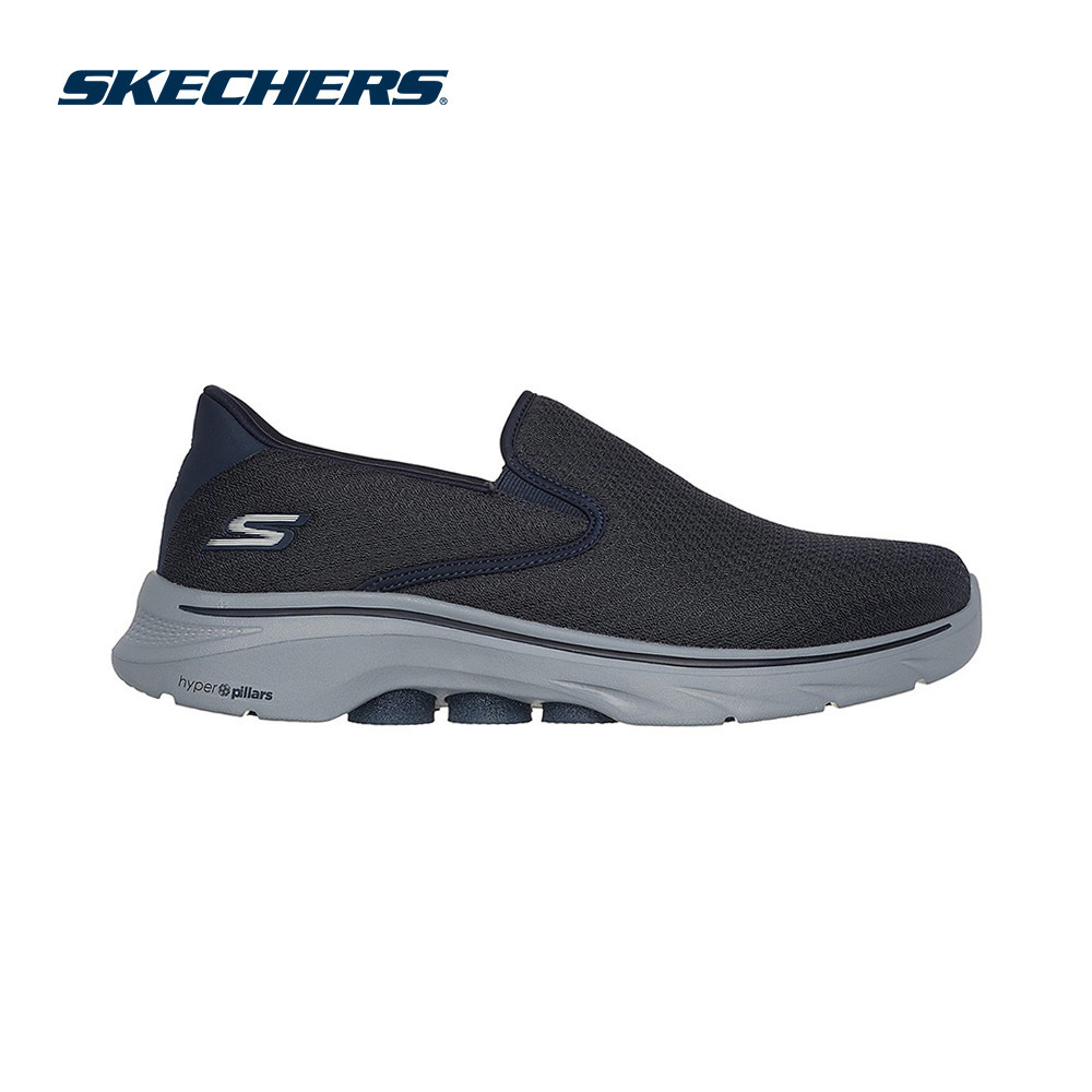 Skechers สเก็ตเชอร์ส รองเท้าผู้ชาย Men GOwalk 7 Walking Shoes - 216646-NVY Air-Cooled Goga Mat