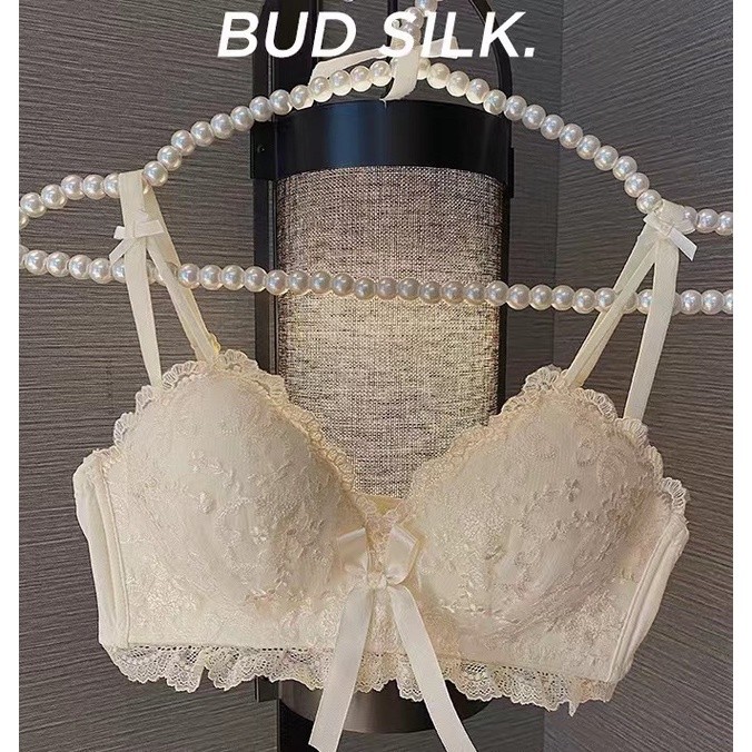 💥ส่งออกเร็ว1-2วัน⚡️ชุดชั้นในไร้โครง มีลายดอกสวยงามน่ารัก เสื้อชั้นในลูกไม้ ฟองน้ำบาง รุ่น NY100 - รูปที่ 6