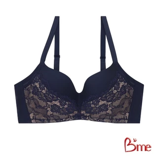 B'me เสื้อชั้นในไร้โครง level 1 ฟองบาง รุ่น ME1C74 สีกรม สีน้ำตาล(ลูกไม้ลาย Primrose)