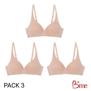 B'me เสื้อชั้นในไร้โครง level 1 ฟองบาง รุ่น ME1C50 (แพ็ก 3 ต…