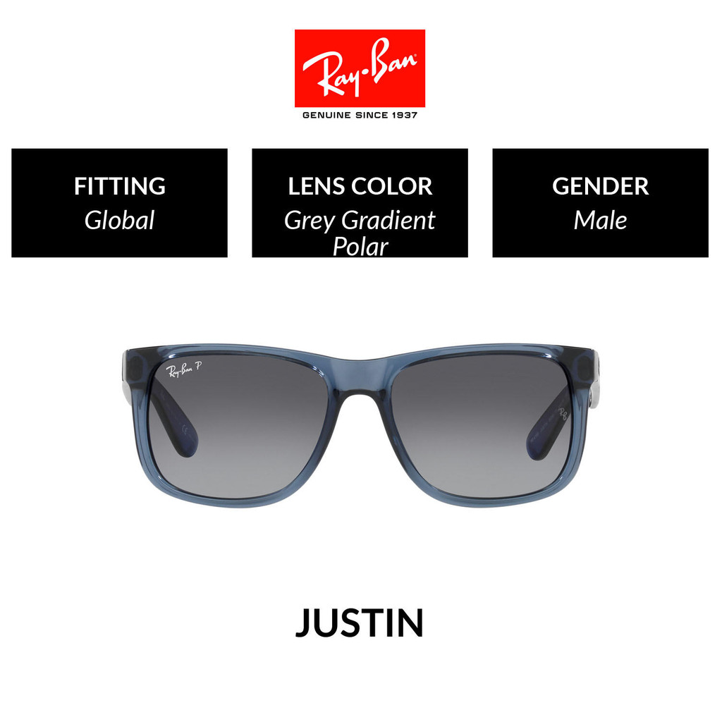 RAY-BAN JUSTIN  - RB4165 6596T3 แว่นกันแดด