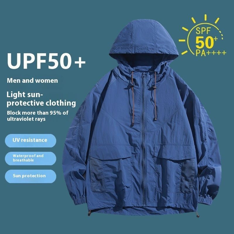 TLHGQ ใหม่เสื้อผ้าป้องกันแสงแดดสไตล์โดปามีนแฟชั่นเสื้อแจ็คเก็ตสไตล์ ไม่จํากัดเพศ ระบายอากาศได้