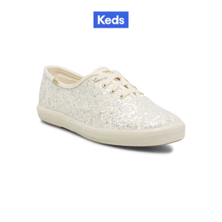 KEDS รองเท้าผ้าใบ แบบผูกเชือก รุ่น CHAMPION GLITTER CELEBRATION สีครีม ( WF66848 )