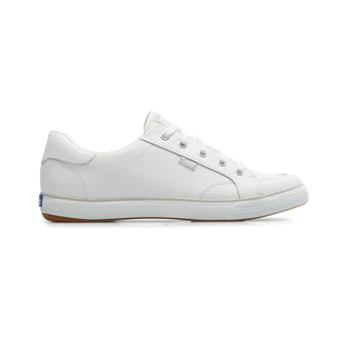 KEDS รองเท้าผ้าใบหนัง แบบผูกเชือก รุ่น CENTER III LEATHER สีขาว ( KW-CNTRIII2 )