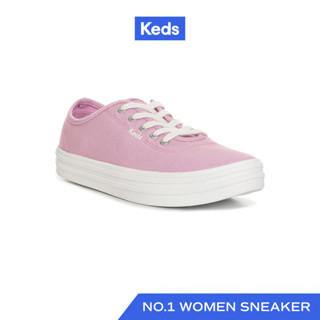 KEDS รองเท้าผ้าใบ แบบผูกเชือก รุ่น BREEZIE CANVAS สีม่วง ( W…