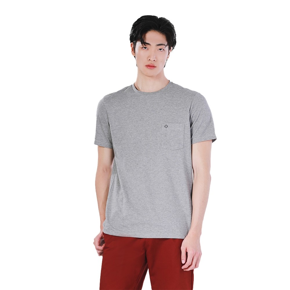 John Henry เสื้อยืดผู้ชาย ทรงเข้ารูป รุ่น JH F324MTSSM60 - สีเทา