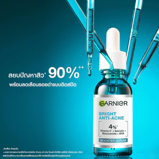 [ลดจุกๆ!ลดเหลือ299.-ในไลฟ์] การ์นิเย่ สกิน แนทเชอรัลส์ ไบรท์ คอมพลีท แอนตี้-แอคเน่ บูสเตอร์ เซรั่ม 30มล. GARNIER ANTI-AC