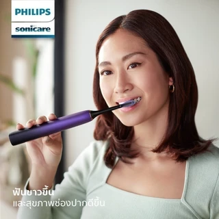 Philips Sonicare ฟิลิปส์ แปรงสีฟันไฟฟ้า DiamondClean รุ่น HX9911/73 (สีขาว) , HX9911/74 (สีม่วง)