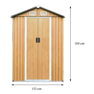 [จัดส่งพร้อมประกอบ] SPRING บ้านเก็บของกลางแจ้ง HUNTER 153X81 ซม. จัดส่งโดย HomePro