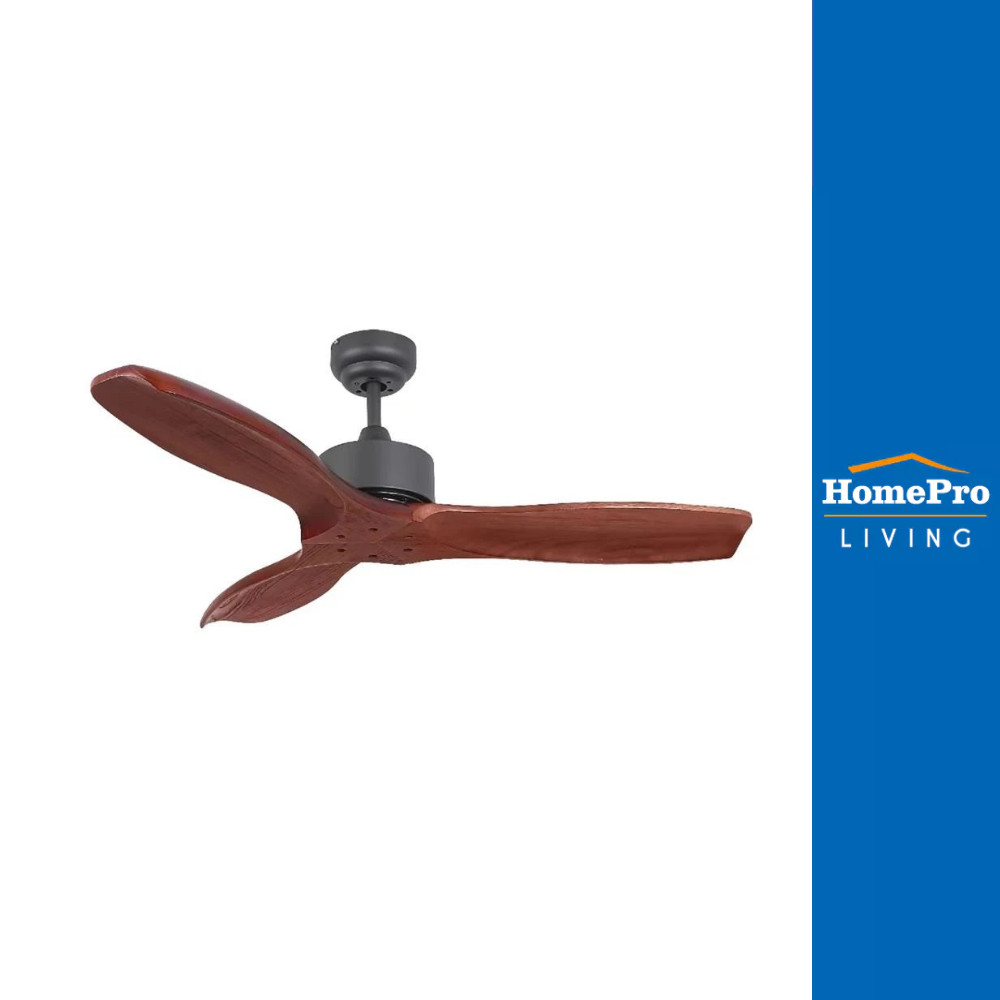 CARINI พัดลมไม่มีโคมไฟ CFD423001BK 42 นิ้ว สีดำ/น้ำตาล จัดส่งโดย HomePro