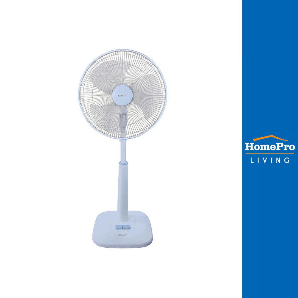 SHARP พัดลมสไลด์ 16 นิ้ว PJ-SL165BB สีฟ้าอ่อน จัดส่งโดย HomePro