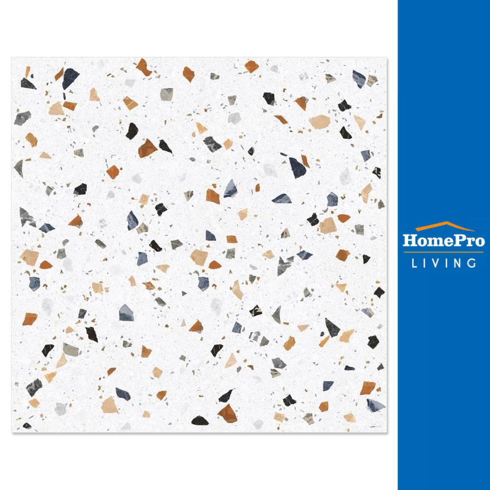 TARA กระเบื้องพื้น 16x16 นิ้ว โนเบล เทา EXC A 0.96 ตร.ม. จัดส่งโดย HomePro