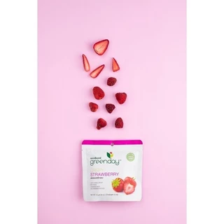 [ขายดี] กรีนเดย์ สตรอเบอร์รี่ อบกรอบ (12 กรัม) Greenday Crispy Strawberry